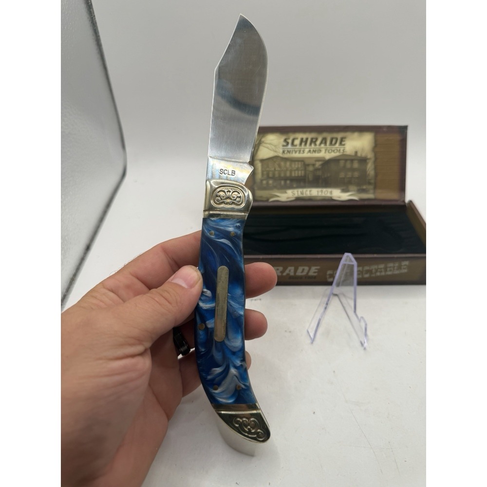 Schrade  CUTLERY SCLG HAND MADE BIG BASS‎ KNIFE 2007 LIMITED ISSUE Never Used - Picture 6 of 8